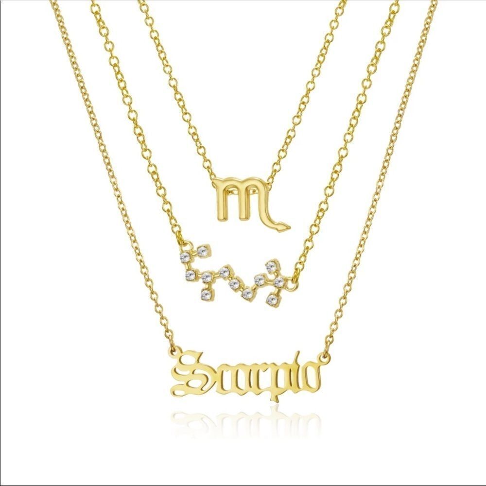 ♏️ SCORPIO 3Pcs/Set Best Friends Necklaces